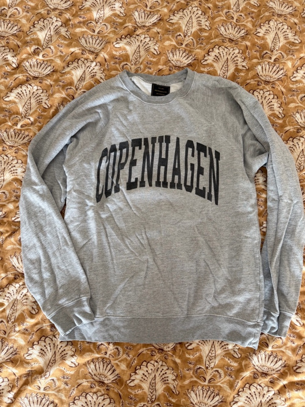 Gray Copenhagen Graphic Crewneck Sweatshirt